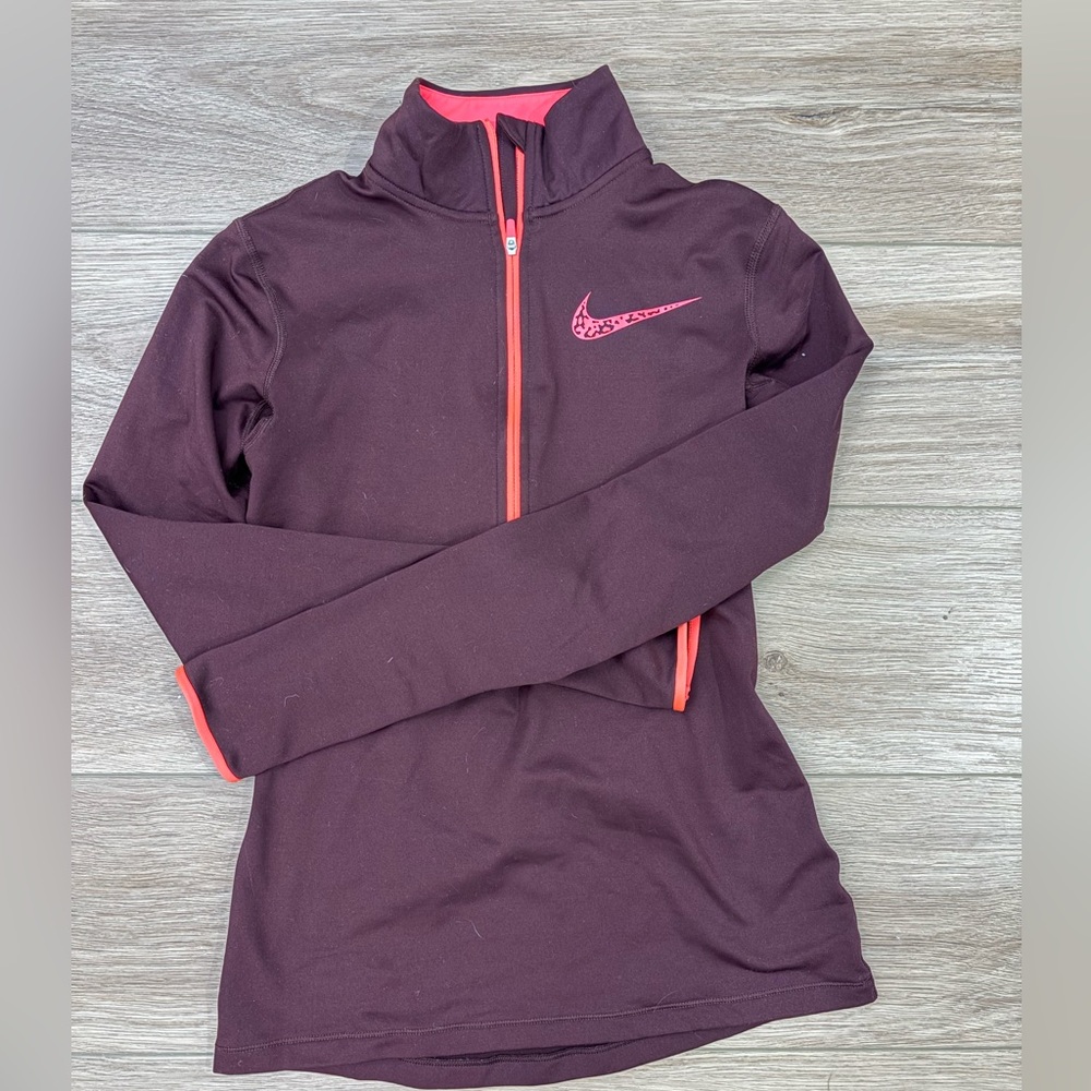 NWOT Nike Pro Dri-FIT Maroon and Pink Jacket
